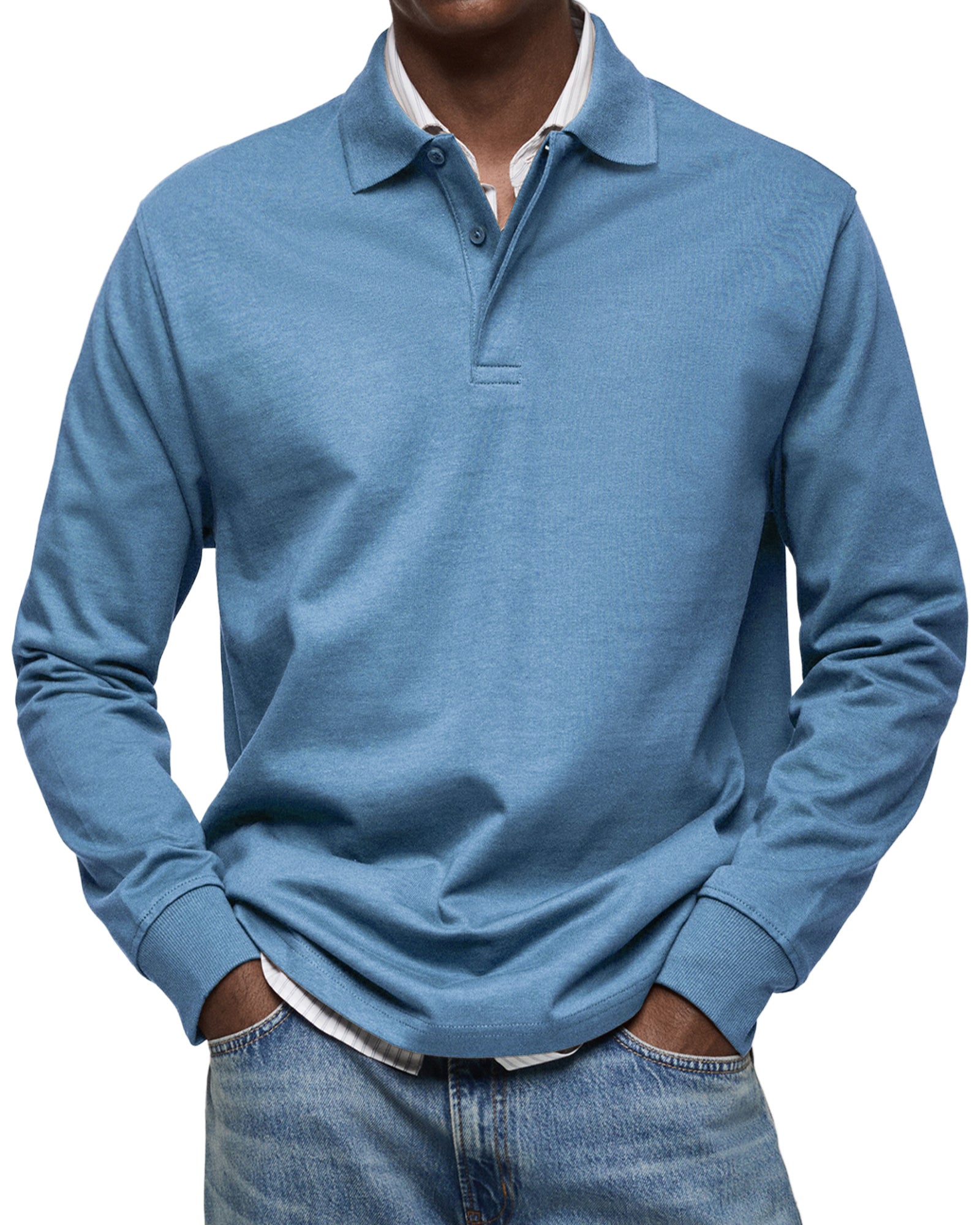 Alexandre™ — Casual Polo met Lange Mouwen