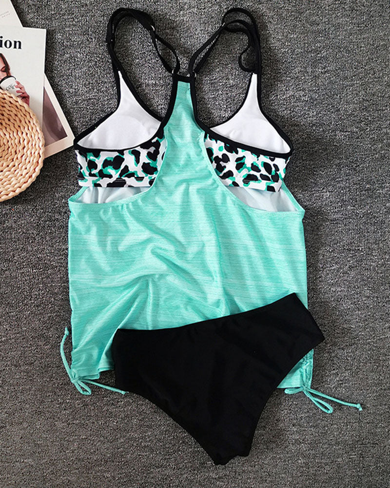 Augustus™ — Effen Tankini met Panteraccent