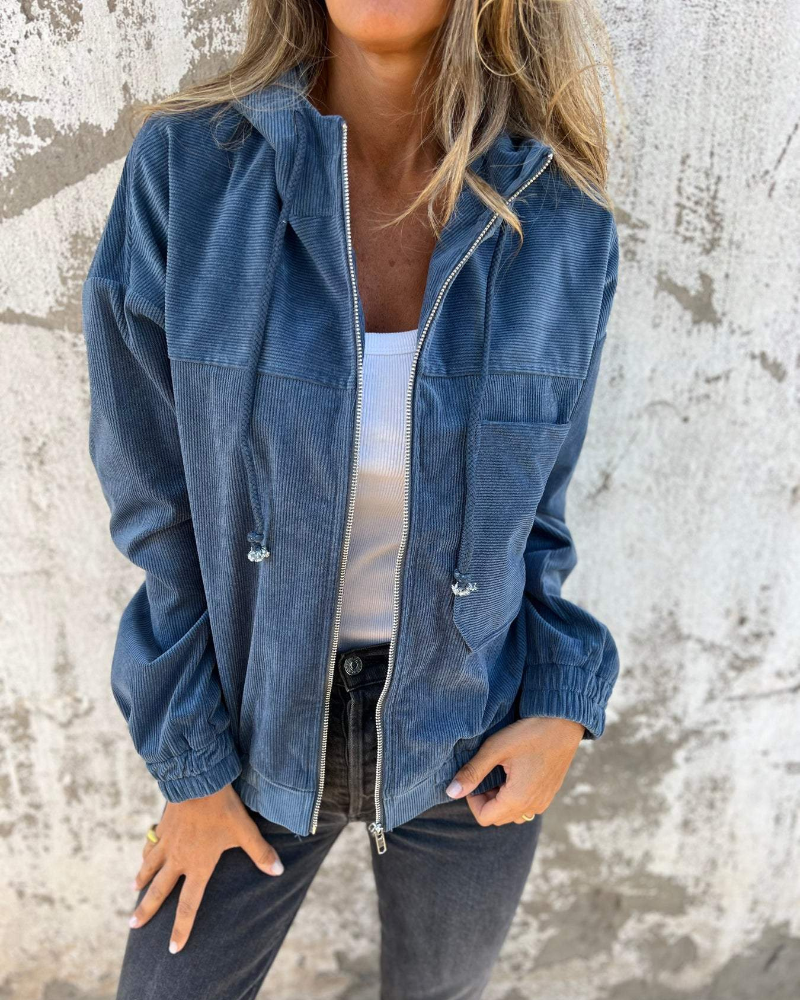 Mirella™ — Corduroy Hoodie Jas