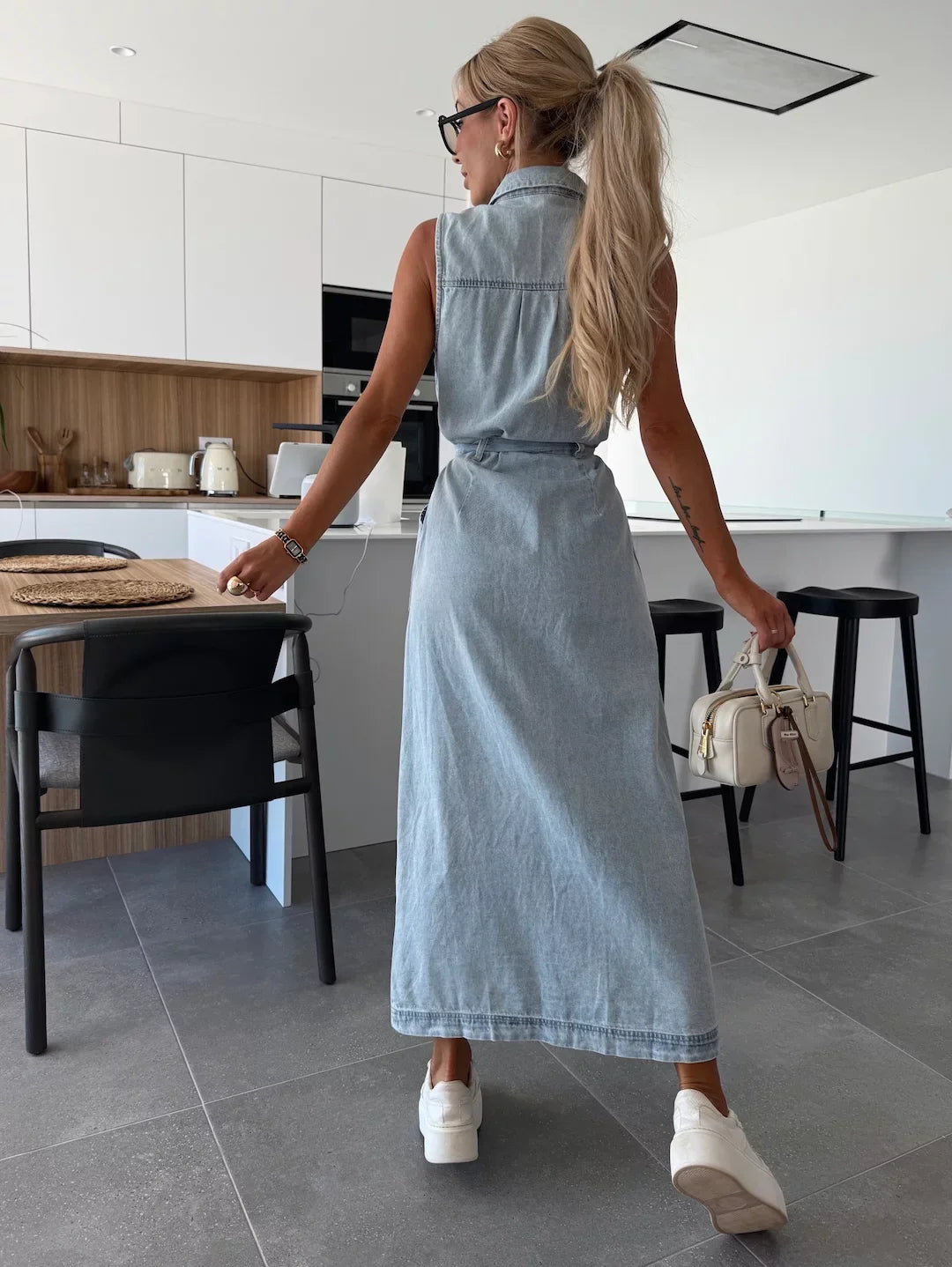 Louise™ — Maxi Denim Jurk