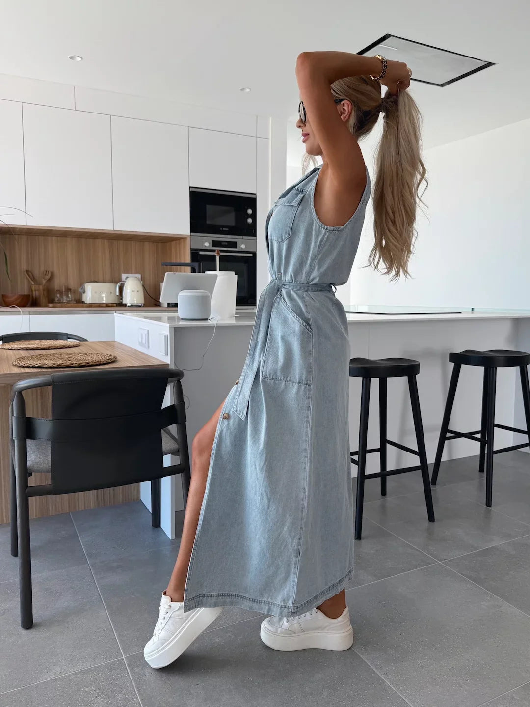 Louise™ — Maxi Denim Jurk
