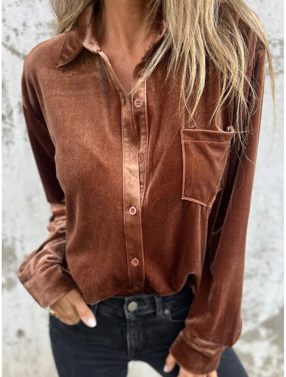 Violet™ — Velvet Blouse