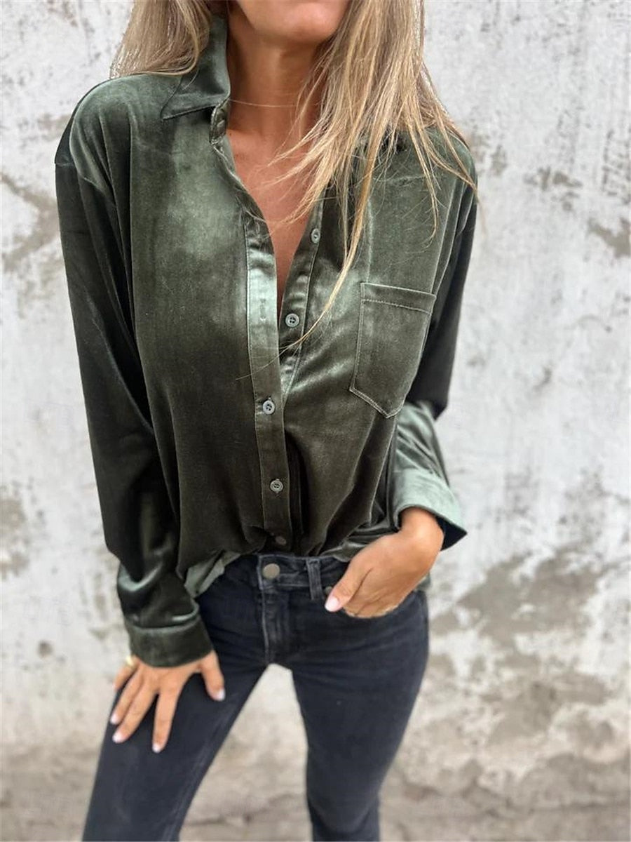 Violet™ — Velvet Blouse