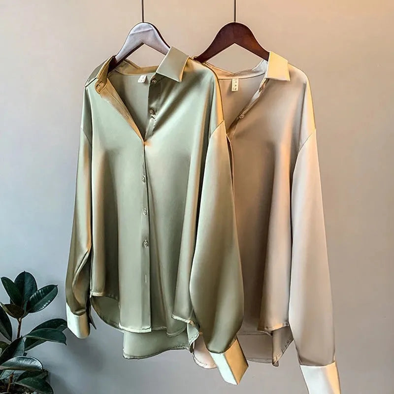 Camicia™ — Satijnen Blouse voor Dames